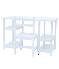 Teamson Kids Wooden Desk with Shelves & Chair 2-Piece Set