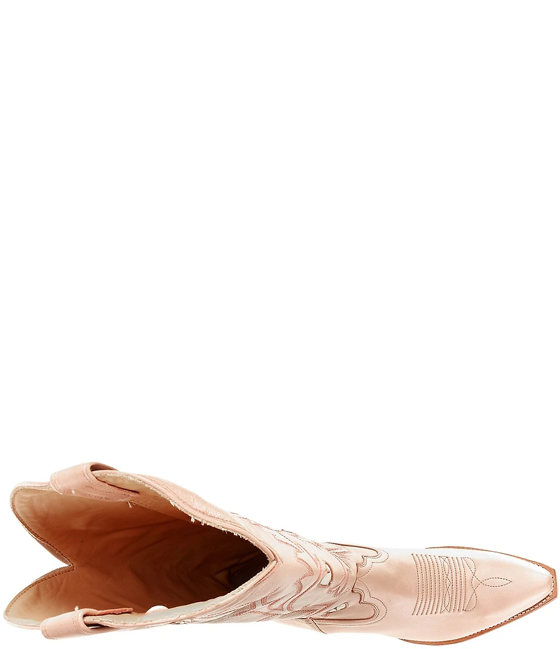 Tecovas Annie Rose Gold Hearts Tall Western Boots
