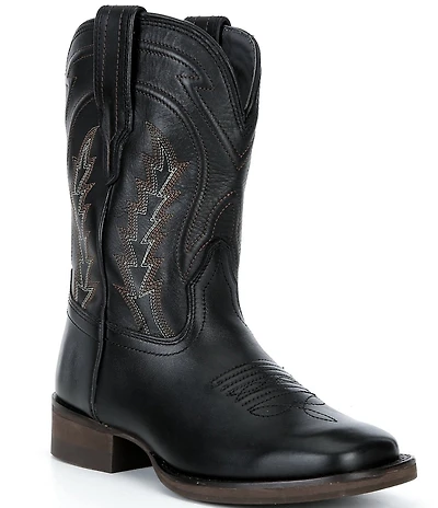 Tecovas Boys' The Doc Cowhide Leather Square Toe Cowboy Boots (Toddler)