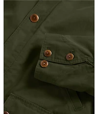 Tecovas Contrasting Collar Long Sleeve Canvas Barn Coat