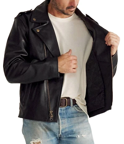 Tecovas Cowhide Leather Long Sleeve Rider's Jacket