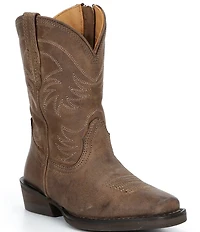 Tecovas Girls' The Annie Cowhide Leather Cowboy Boots (Infant)