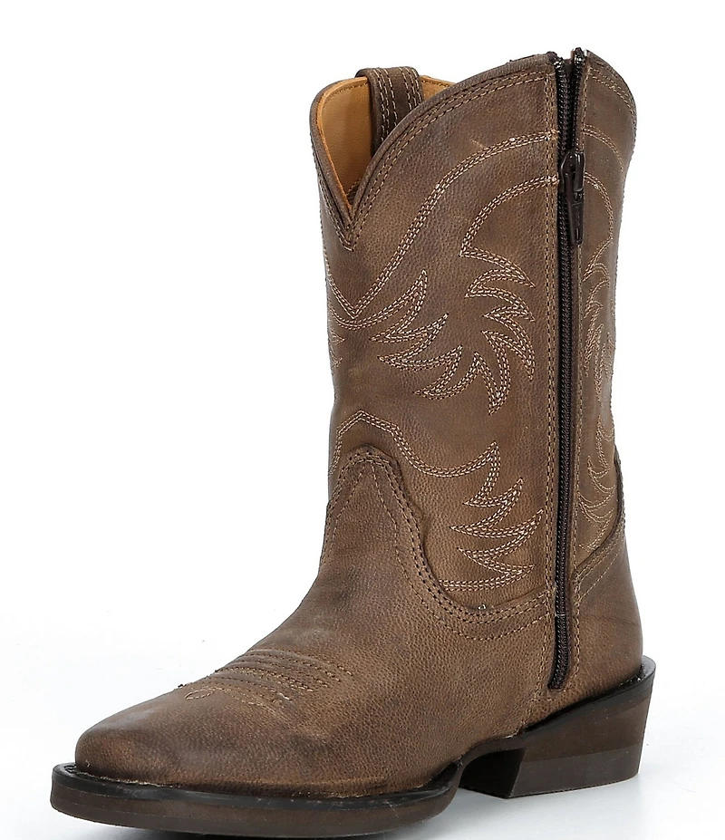 Tecovas Girls' The Annie Cowhide Leather Cowboy Boots (Infant)