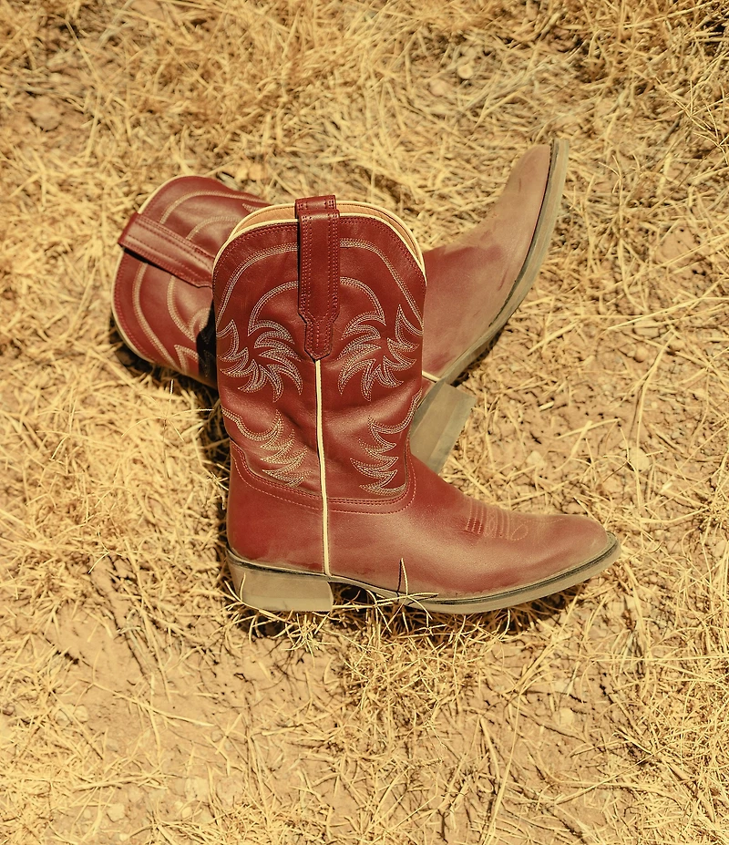 Tecovas Girls' The Annie Cowhide Leather Cowboy Boots (Infant)