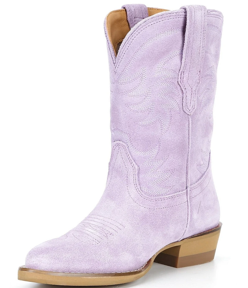 Tecovas Girls' The Annie Cowhide Leather Cowboy Boots (Infant)