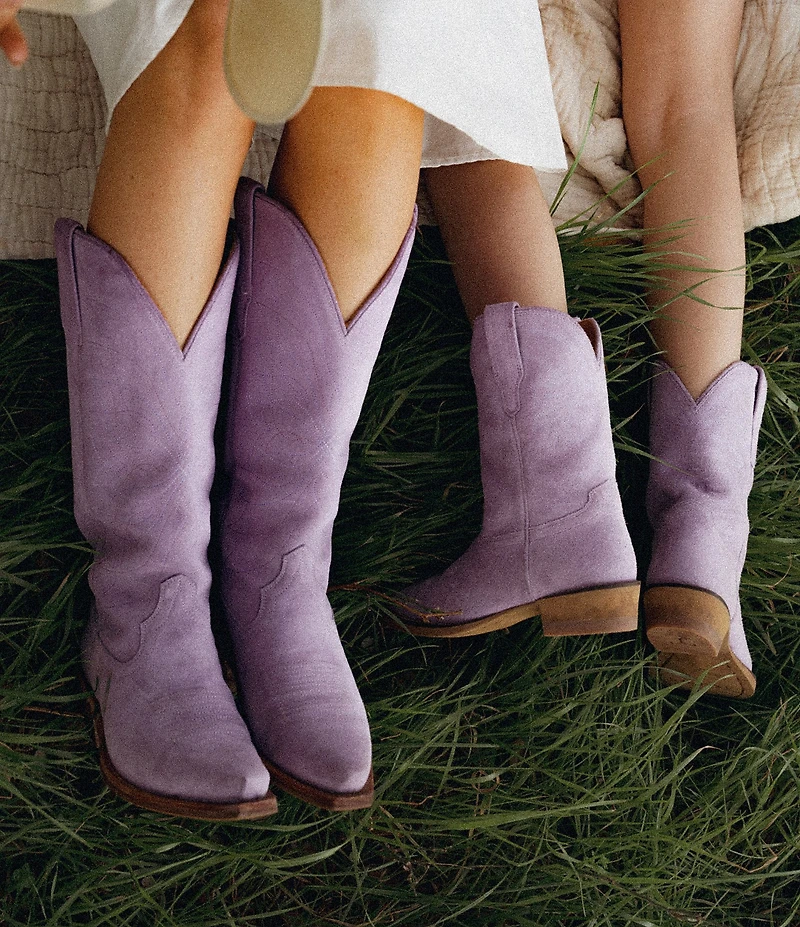 Tecovas Girls' The Annie Cowhide Leather Cowboy Boots (Infant)