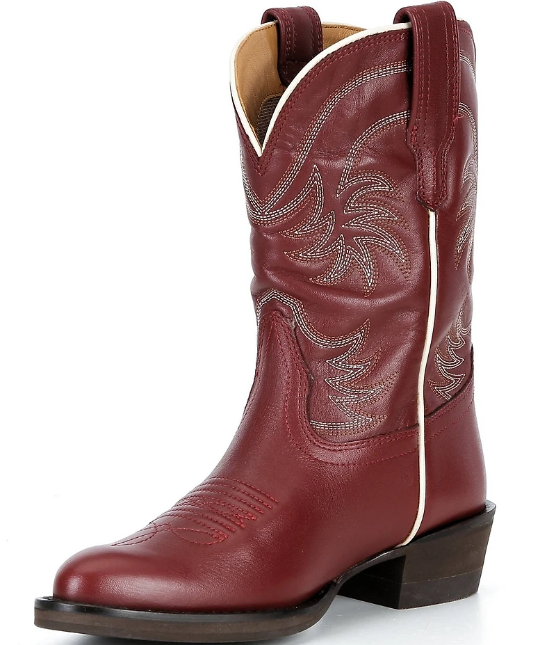 Tecovas Girls' The Annie Cowhide Leather Cowboy Boots (Toddler)