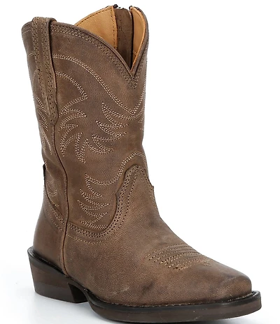 Tecovas Girls' The Annie Cowhide Leather Cowboy Boots (Toddler)