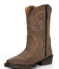 Tecovas Girls' The Annie Cowhide Leather Cowboy Boots (Toddler)