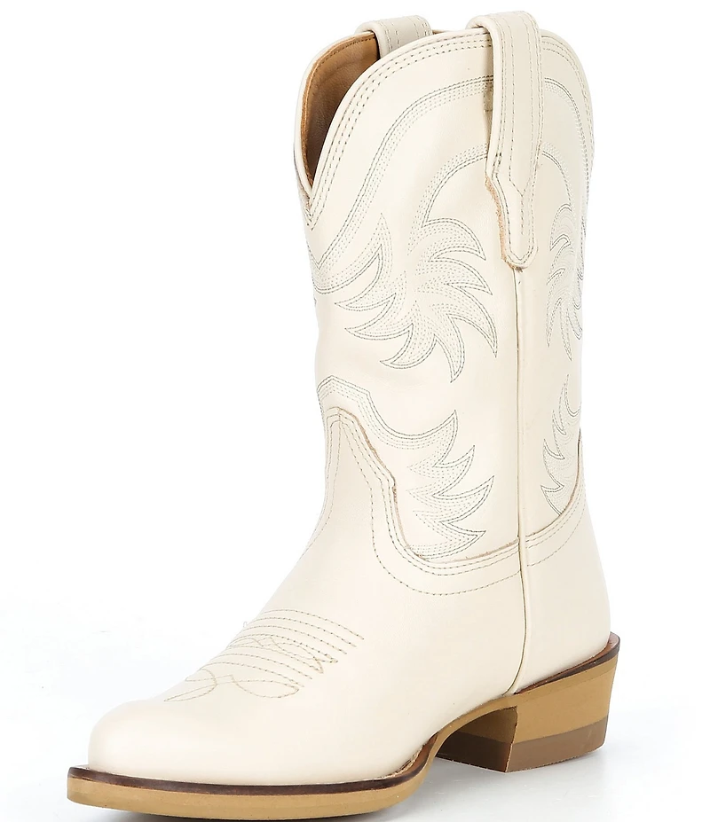 Tecovas Girls' The Annie Cowhide Leather Cowboy Boots (Toddler)