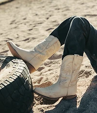 Tecovas Girls' The Annie Cowhide Leather Cowboy Boots (Youth)