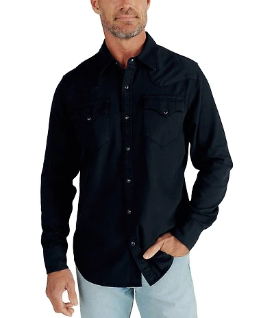 Tecovas Long Sleeve Snap Front Denim Shirt