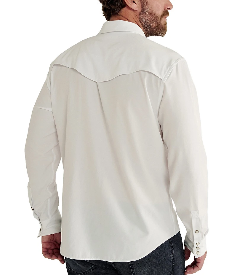 Tecovas Men's Performance Long Sleeve Western Pearl Snap Shirt