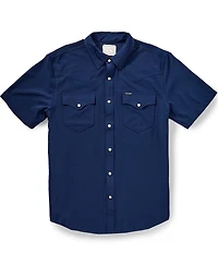 Tecovas Men's Performance Short Sleeve Western Pearl Snap Shirt