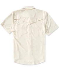 Tecovas Men's Performance Short Sleeve Western Pearl Snap Shirt