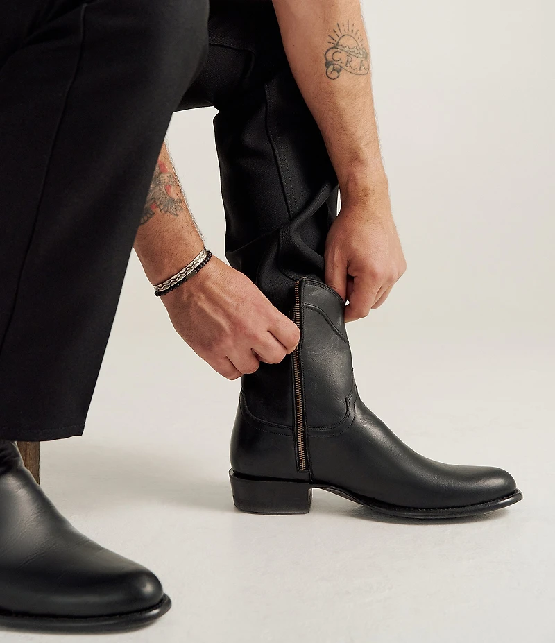 Tecovas Men's The Dean Cowhide Leather Zip Cowboy Boots