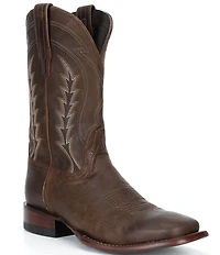 Tecovas Men's The Doc Goat Leather Square Toe Cowboy Boots