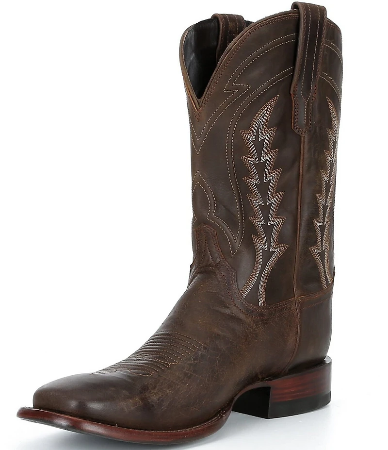 Tecovas Men's The Doc Goat Leather Square Toe Cowboy Boots