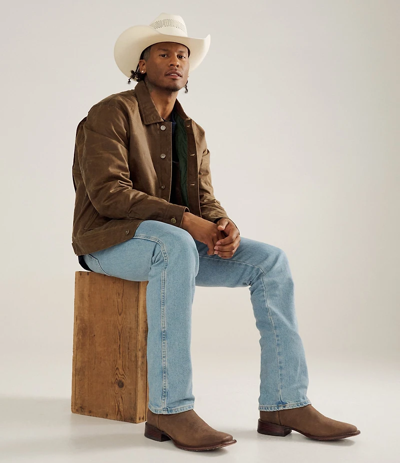 Tecovas Men's The Doc Goat Leather Square Toe Cowboy Boots