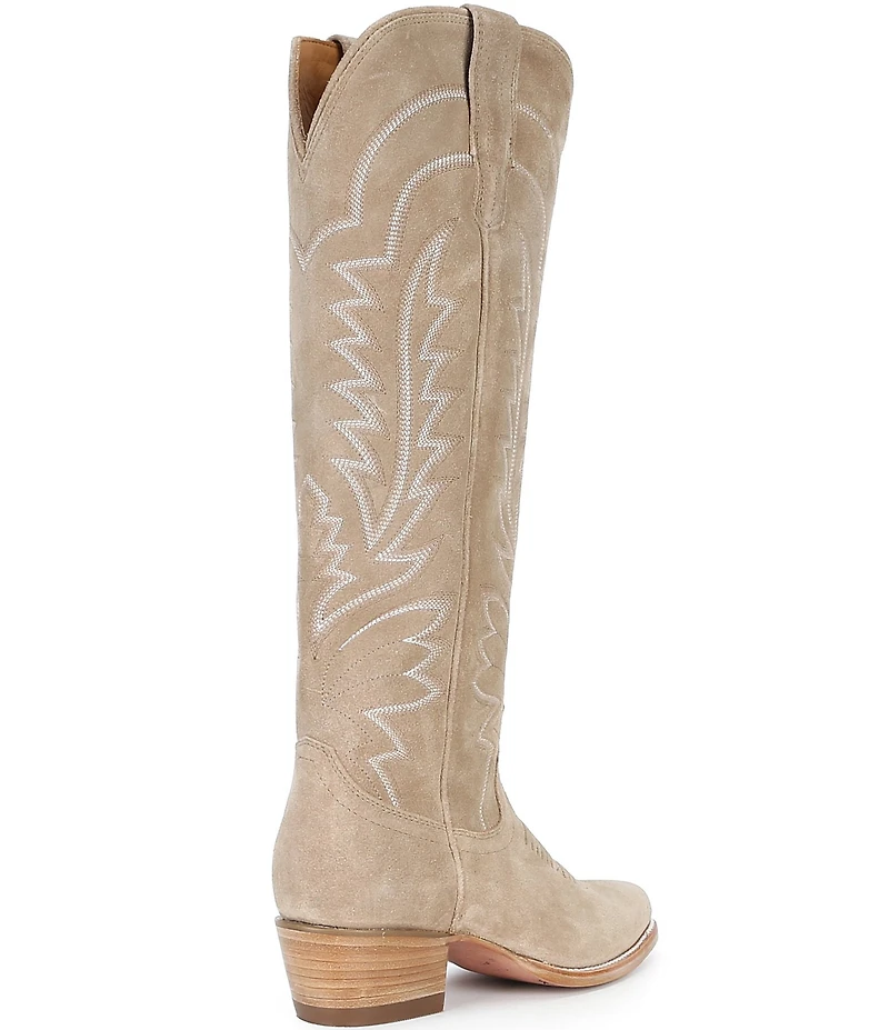 Tecovas The Abby Suede Tall Western Boots