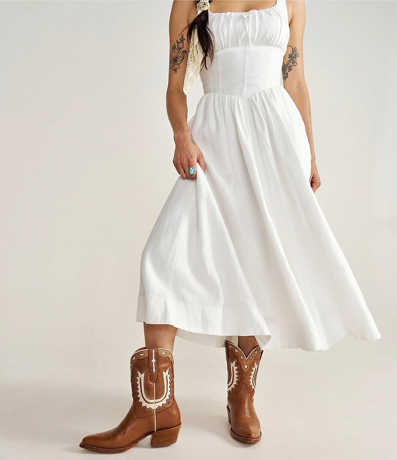 Tecovas The Jolene Leather Mid Calf Western Boots