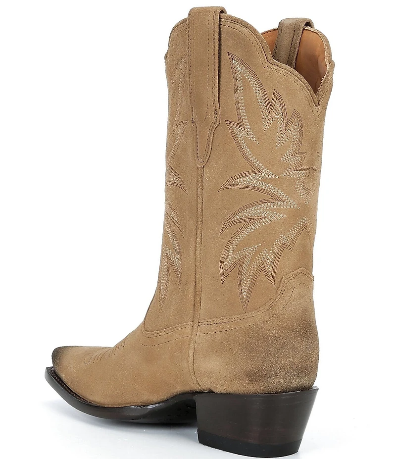 Tecovas The Sadie Toasted Almond Suede Tall Western Boots