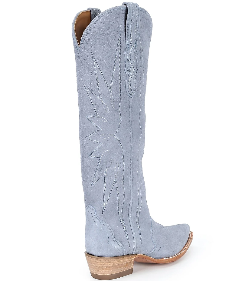 Tecovas Women's Loretta Chambray Suede Western Boots
