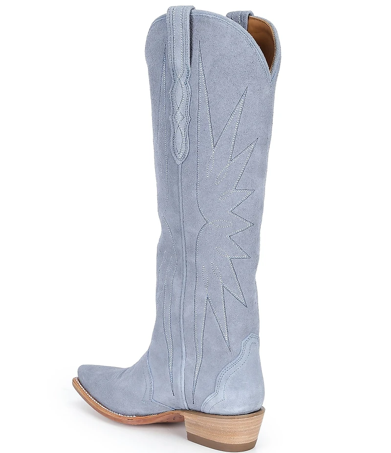Tecovas Women's Loretta Chambray Suede Western Boots