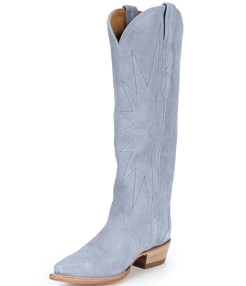 Tecovas Women's Loretta Chambray Suede Western Boots