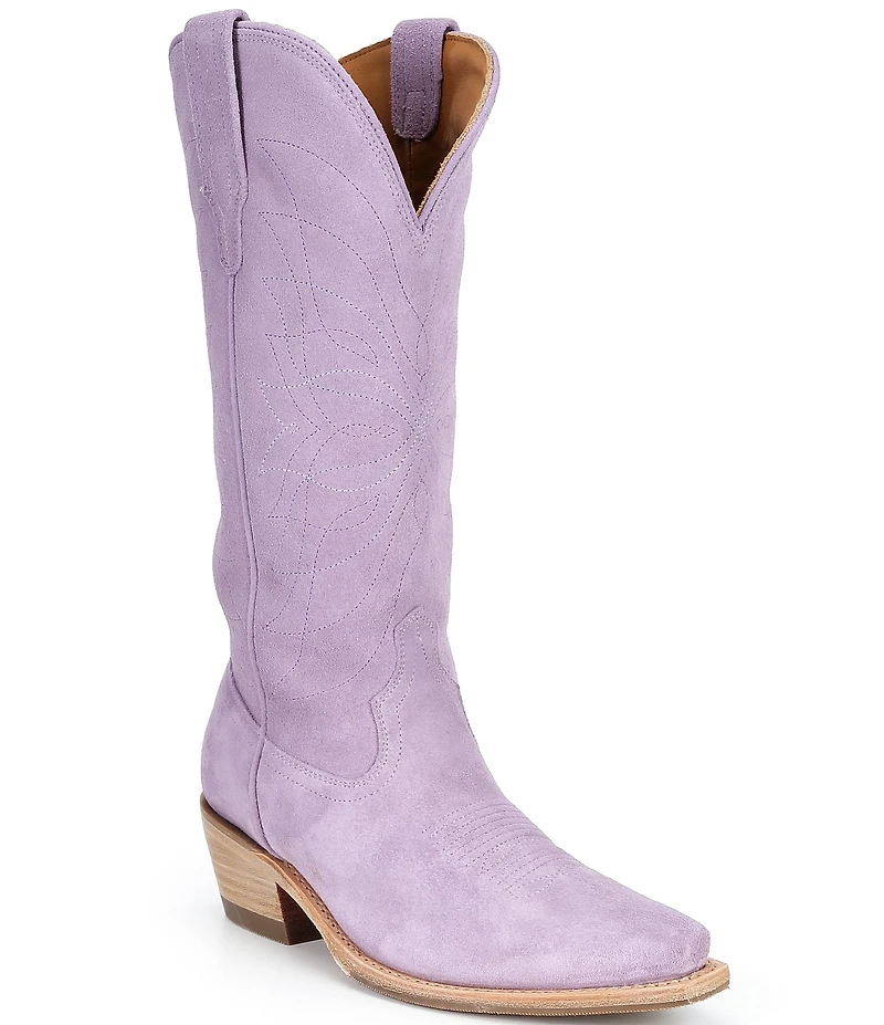 Tecovas Women's The Annie Monarch Lavender Suede Western Boots