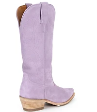 Tecovas Women's The Annie Monarch Lavender Suede Western Boots