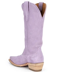 Tecovas Women's The Annie Monarch Lavender Suede Western Boots