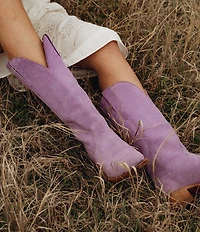 Tecovas Women's The Annie Monarch Lavender Suede Western Boots