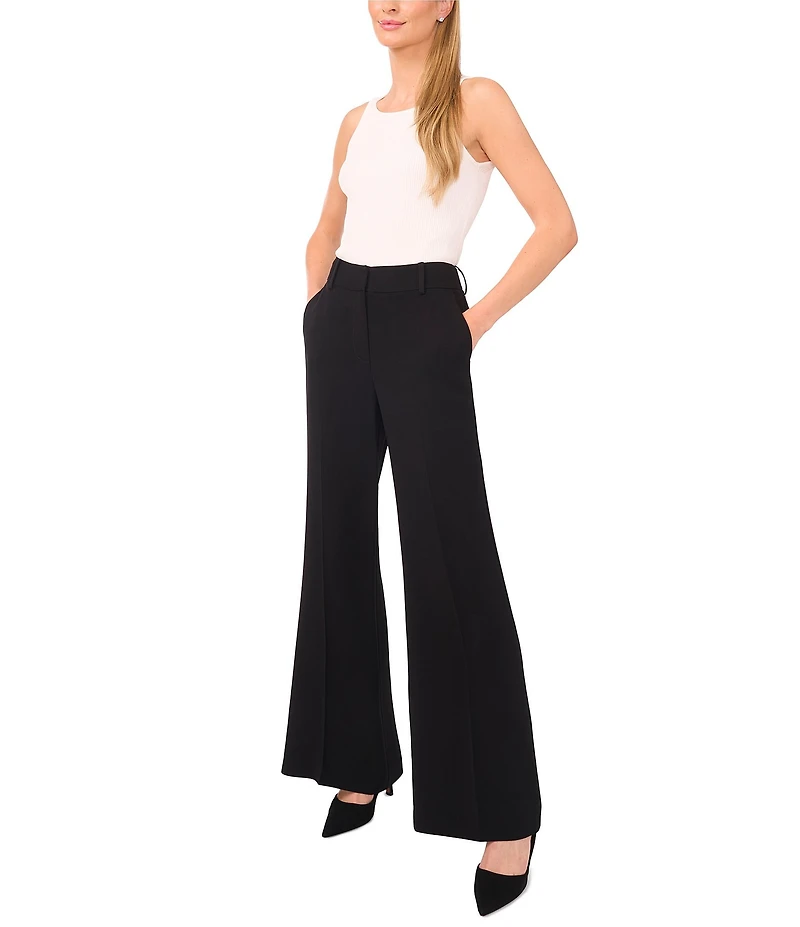 Ted Baker London Crepe High Rise Wide Leg Trouser