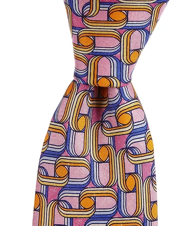 Ted Baker London 3 1/8#double; Traditional Chilton Geo Print Tie