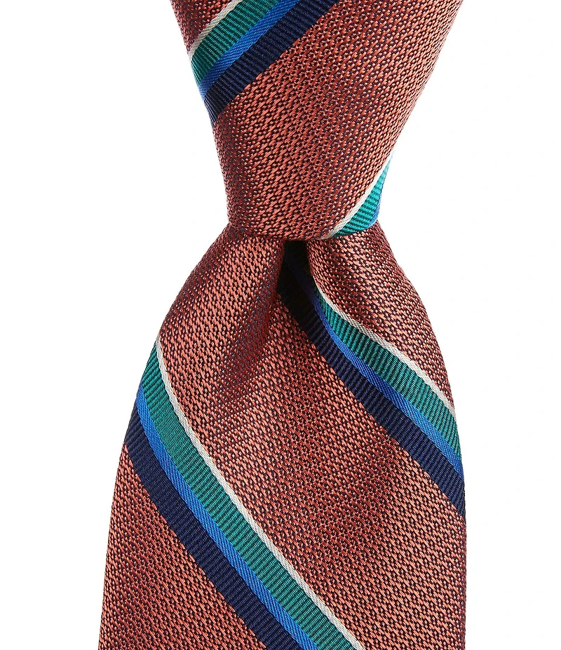 Ted Baker London 3 1/8#double; Geffry Stripe Silk Tie