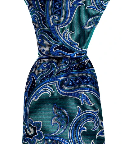 Ted Baker London Adeline Paisley 3 1/8#double; Woven Silk Tie