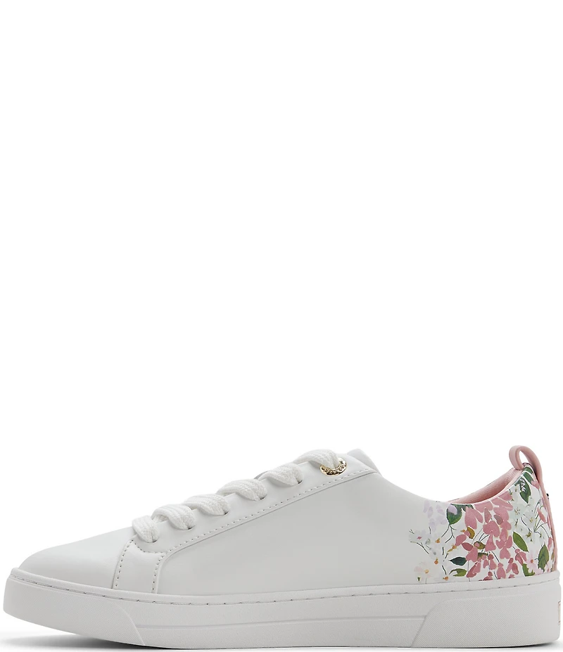 Ted Baker London Alison Floral Print Leather Sneakers