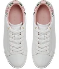 Ted Baker London Alison Floral Print Leather Sneakers