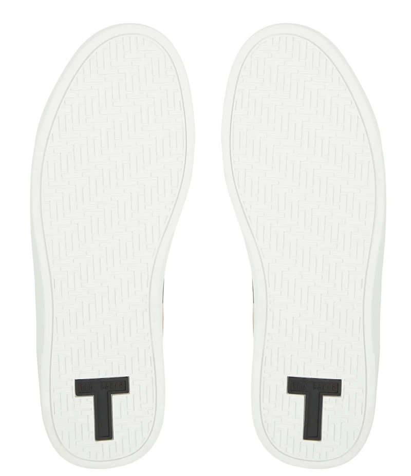 Ted Baker London Alison Leather Lace-Up Floral Sneakers