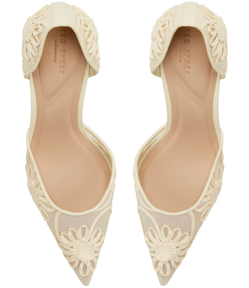 Ted Baker London Amber Soutache Mesh d'Orsay Pumps