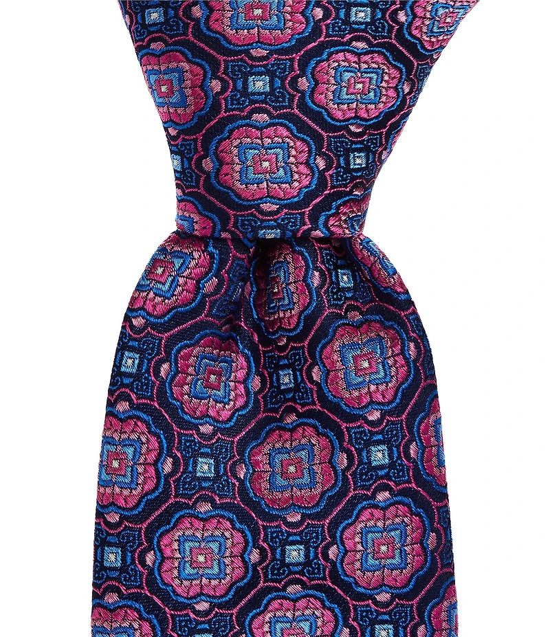 Ted Baker London Ashbridge Medallion 3 1/8#double; Woven Silk Tie