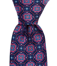 Ted Baker London Ashbridge Medallion 3 1/8#double; Woven Silk Tie