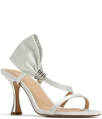 Ted Baker London Belle Satin Embellished Bow Dress Sandals