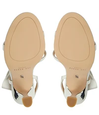 Ted Baker London Belle Satin Embellished Bow Dress Sandals