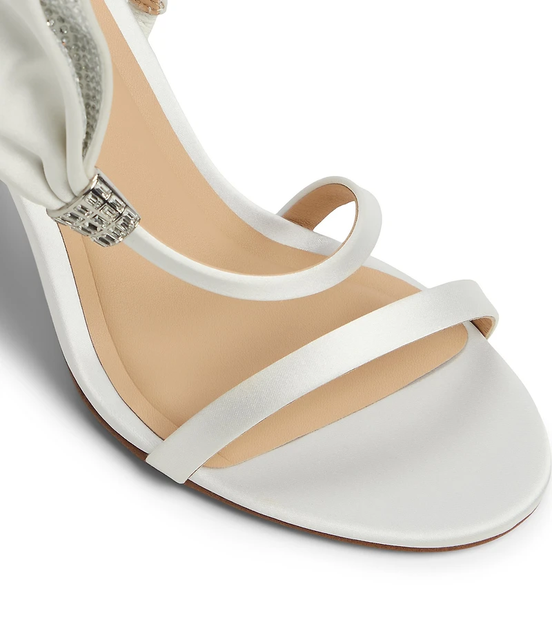Ted Baker London Belle Satin Embellished Bow Dress Sandals