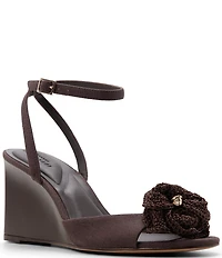 Ted Baker London Bridget Crochet Flower Ankle Wrap Wedge Sandals