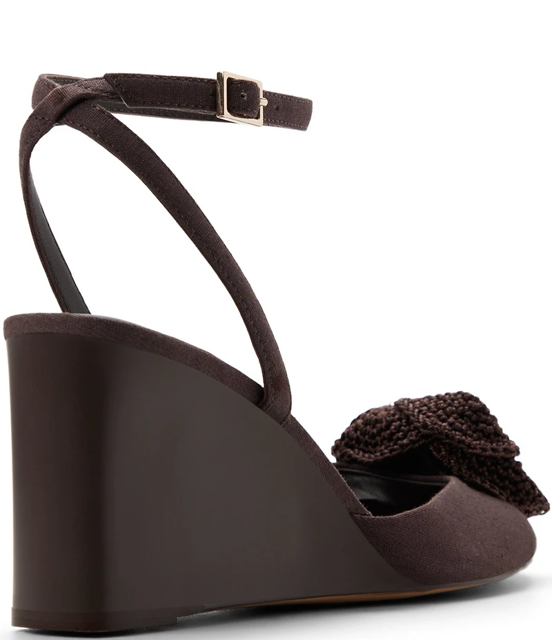 Ted Baker London Bridget Crochet Flower Ankle Wrap Wedge Sandals