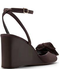 Ted Baker London Bridget Crochet Flower Ankle Wrap Wedge Sandals