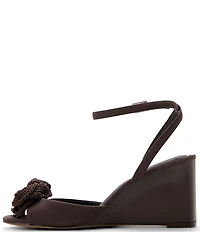 Ted Baker London Bridget Crochet Flower Ankle Wrap Wedge Sandals